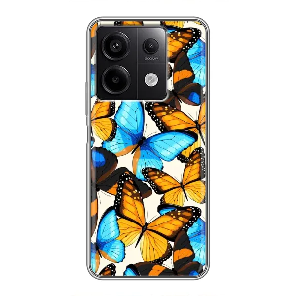 Чехол с принтом «Яркие бабочки» для Xiaomi Redmi Note 13 (5G) Чехол с принтом «Яркие бабочки» для Xiaomi Redmi Note 13 (5G)