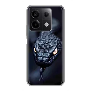Чохол з картинкою 'Хижаки' для Xiaomi Redmi Note 13 (5G) (Чорна змія)