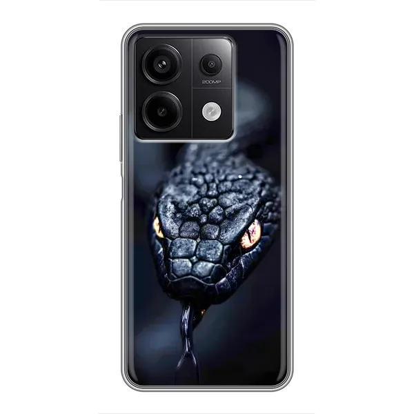Чохол з принтом «Чорна змія» для Xiaomi Redmi Note 13 (5G)