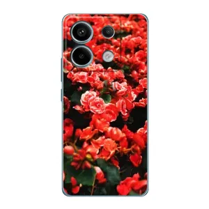 Чехлы с Цветами для Xiaomi Redmi Note 13 Pro (5G) (VPrint) (Цветы красные)