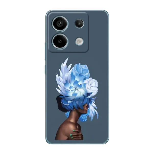 Чохол з принтом «Квіти на голові» для Xiaomi Redmi Note 13 Pro (5G)