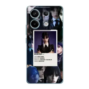 Чехлы Венсдей на Xiaomi Redmi Note 13 Pro (5G) Уэнсдей (AlphaPrint) (коллаж Уэнздей)