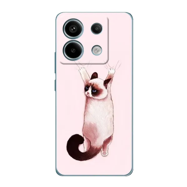 Чохол з принтом «Котик падає» для Xiaomi Redmi Note 13 Pro (5G)