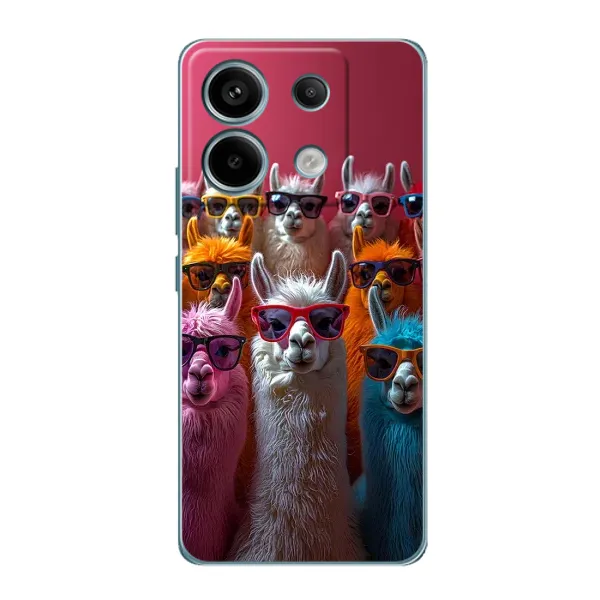 Чохол з принтом «Лами в окулярах» для Xiaomi Redmi Note 13 Pro (5G) Чохол з принтом «Лами в окулярах» для Xiaomi Redmi Note 13 Pro (5G)