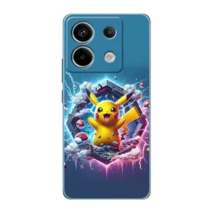 Чехол с Пикачу на Xiaomi Redmi Note 13 Pro (5G) (Лого Пикачу)