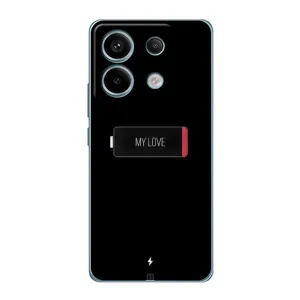 Чехлы для любимой на Редми Нот 13 Про (5G) (VPrint) (Love battery)