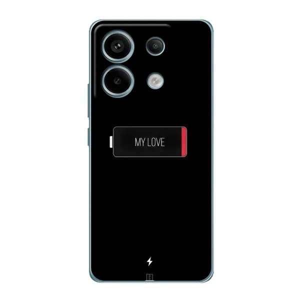 Чехол с принтом «Love battery» для Xiaomi Redmi Note 13 Pro (5G) Чехол с принтом «Love battery» для Xiaomi Redmi Note 13 Pro (5G)