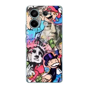 Чохли з крутими принтами для Xiaomi Redmi Note 13 Pro (5G) - (PREMIUMPrint) (Monopoly man)