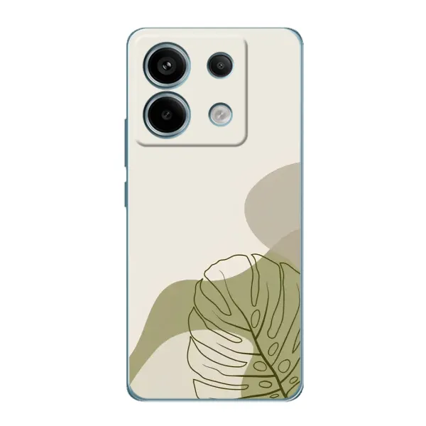 Чохол з принтом «Зелена монстера дизайн» для Xiaomi Redmi Note 13 Pro (5G)