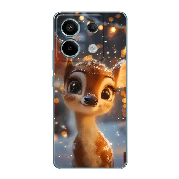Чохол з принтом «Оленятко серед гірлянд» для Xiaomi Redmi Note 13 Pro (5G) Чохол з принтом «Оленятко серед гірлянд» для Xiaomi Redmi Note 13 Pro (5G)