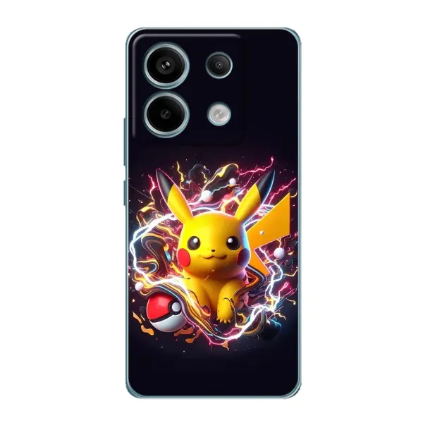 Чехол с принтом «Пикачу с мячом» для Xiaomi Redmi Note 13 Pro (5G)