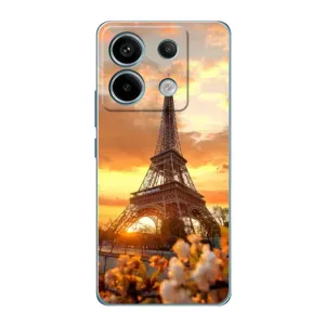 Чехол Эйфелева Башня для Xiaomi Redmi Note 13 Pro (5G) - (AlphaPrint) (Солнечная башня)