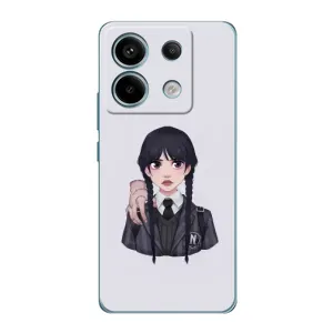 Чехлы Венсдей на Xiaomi Redmi Note 13 Pro (5G) Уэнсдей (AlphaPrint) (Уэнздей и Вещь)