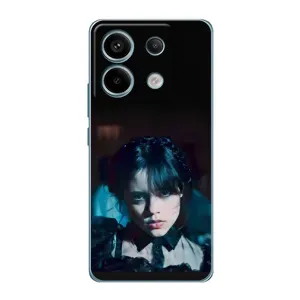 Чехлы Венсдей на Xiaomi Redmi Note 13 Pro (5G) Уэнсдей (AlphaPrint) (взгляд Уэнздей)