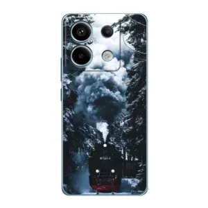 Новорічні, Святкові Чохли для Xiaomi Redmi Note 13 Pro (5G) - 2024 год (Зимовий потяг)