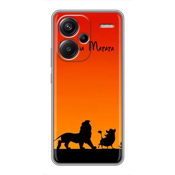 Чохол з принтом «Акуна Матата закат» для Xiaomi Redmi Note 13 Pro Plus Чохол з принтом «Акуна Матата закат» для Xiaomi Redmi Note 13 Pro Plus