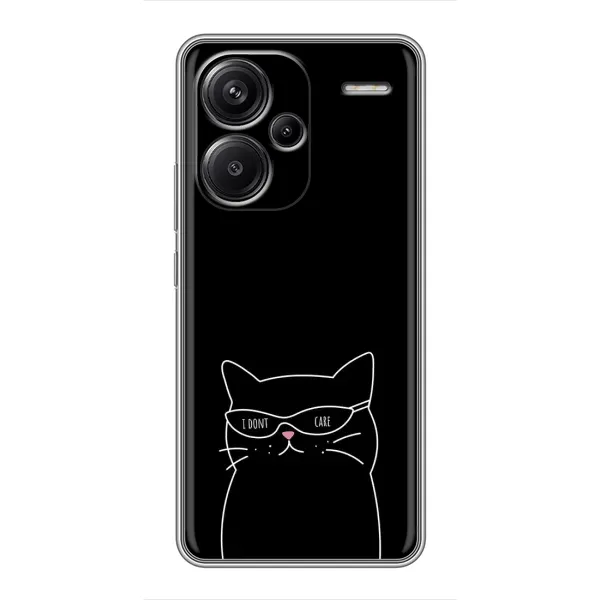 Чохол з принтом «Байдужий кіт» для Xiaomi Redmi Note 13 Pro Plus