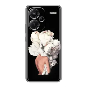 Чехлы (ART) Цветы на Xiaomi Redmi Note 13 Pro Plus (VPrint) (Белые цветы)