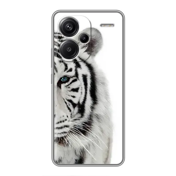 Чехол с принтом «Белый Тигр» для Xiaomi Redmi Note 13 Pro Plus