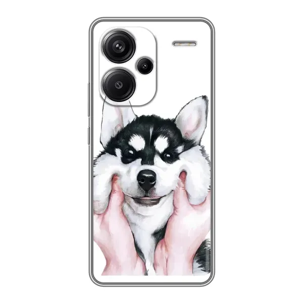 Чохол з принтом «Радісний Хаскі» для Xiaomi Redmi Note 13 Pro Plus