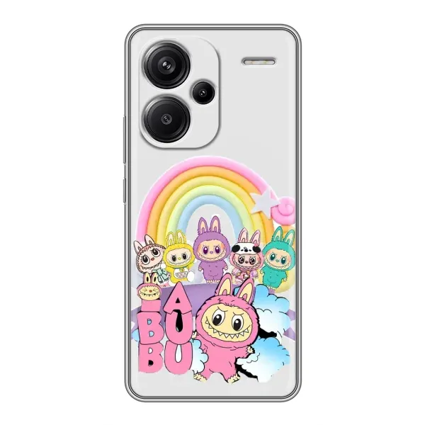 Чохол з принтом «Фон Лабубу» для Xiaomi Redmi Note 13 Pro Plus Чохол з принтом «Фон Лабубу» для Xiaomi Redmi Note 13 Pro Plus