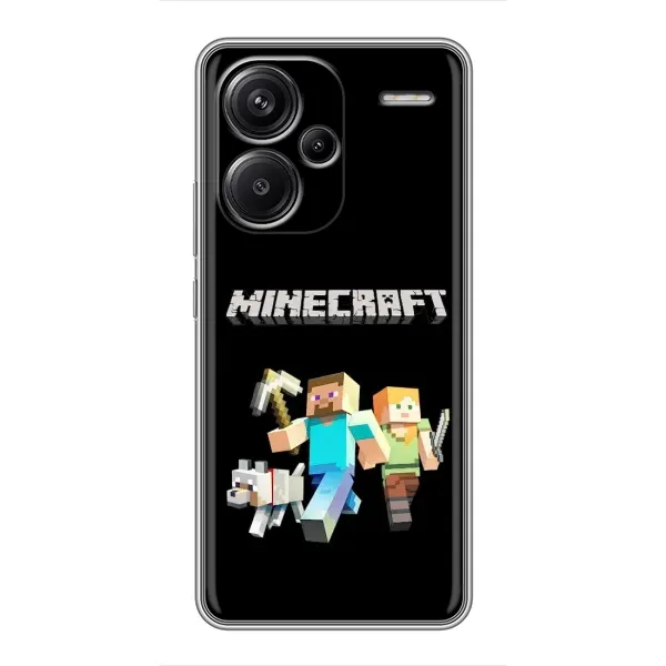 Чохол з принтом «герої Minecraft» для Xiaomi Redmi Note 13 Pro Plus