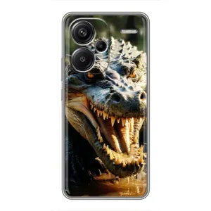 Чохол з принтом «Небезпечний крокодил» для Xiaomi Redmi Note 13 Pro Plus