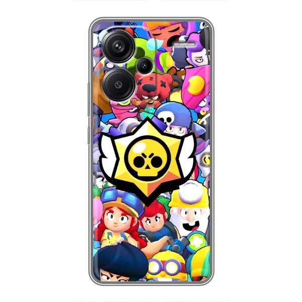 Чохол з принтом «Лого Brawl Stars» для Xiaomi Redmi Note 13 Pro Plus Чохол з принтом «Лого Brawl Stars» для Xiaomi Redmi Note 13 Pro Plus