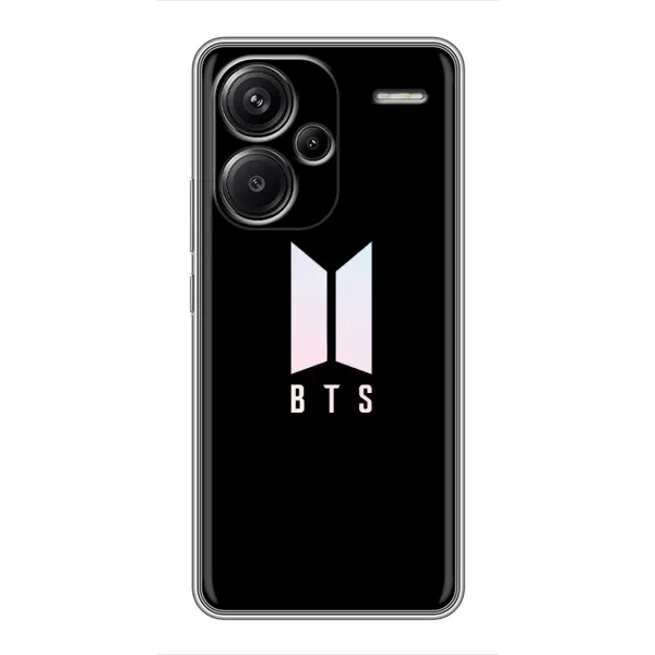 Чохол з принтом «Лого BTS» для Xiaomi Redmi Note 13 Pro Plus Чохол з принтом «Лого BTS» для Xiaomi Redmi Note 13 Pro Plus