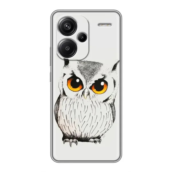 Чохол з принтом «Мила Сова» для Xiaomi Redmi Note 13 Pro Plus