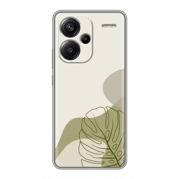 Чохол з принтом «Зелена монстера дизайн» для Xiaomi Redmi Note 13 Pro Plus