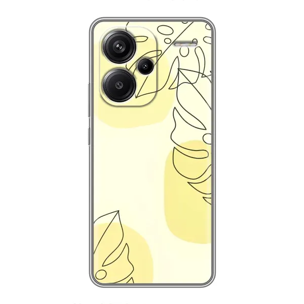 Чохол з принтом «Жовта монстера арт» для Xiaomi Redmi Note 13 Pro Plus