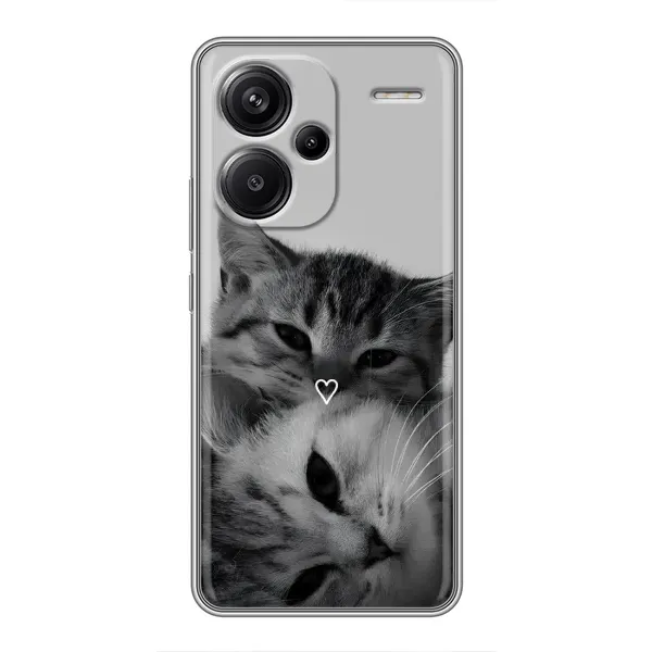 Чохол з принтом «Пара котів» для Xiaomi Redmi Note 13 Pro Plus