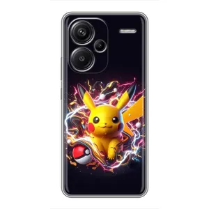 Чохол з принтом «Пікачу з м'ячем» для Xiaomi Redmi Note 13 Pro Plus