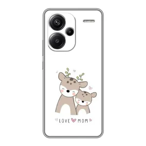 Чохол з принтом «Оленята мама і малюк» для Xiaomi Redmi Note 13 Pro Plus