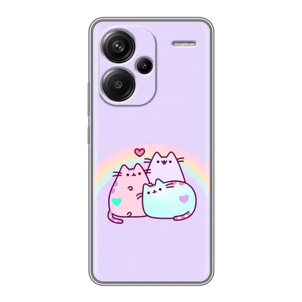Чохол з принтом «Радужний котик» для Xiaomi Redmi Note 13 Pro Plus Чохол з принтом «Радужний котик» для Xiaomi Redmi Note 13 Pro Plus