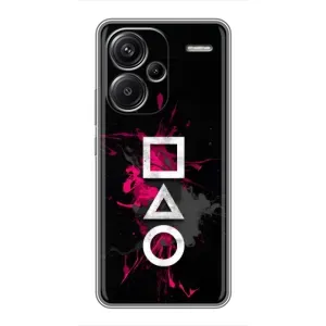Чохол Гра в кальмара для Xiaomi Redmi Note 13 Pro Plus (Символи Гра кальмара)