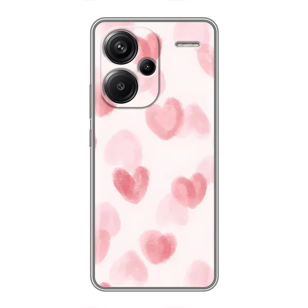 Чохол з принтом «Рожеві сердечки» для Xiaomi Redmi Note 13 Pro Plus Чохол з принтом «Рожеві сердечки» для Xiaomi Redmi Note 13 Pro Plus