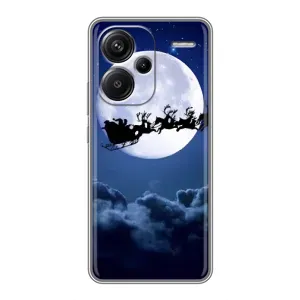 Чохол з принтом «Санта - місяць» для Xiaomi Redmi Note 13 Pro Plus