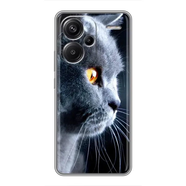 Чохол з принтом «Сірий Кіт» для Xiaomi Redmi Note 13 Pro Plus Чохол з принтом «Сірий Кіт» для Xiaomi Redmi Note 13 Pro Plus