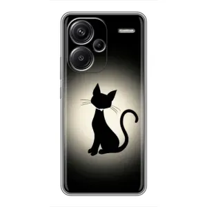 Чохол з принтом «Силует котика» для Xiaomi Redmi Note 13 Pro Plus