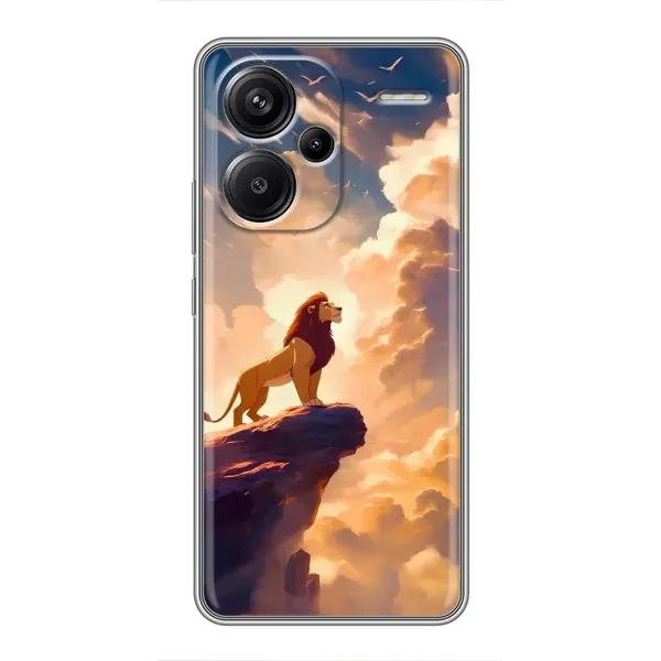 Чохол з принтом «Сімба на скелі» для Xiaomi Redmi Note 13 Pro Plus Чохол з принтом «Сімба на скелі» для Xiaomi Redmi Note 13 Pro Plus