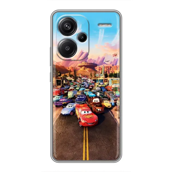 Чохол з принтом «Тачки на трасі» для Xiaomi Redmi Note 13 Pro Plus