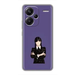 Чохли Венсдей на Xiaomi Redmi Note 13 Pro Plus Уенсдей (AlphaPrint) (Венздей у чорному)