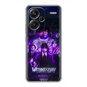 Чохол з дизайном Венздей 2 на Xiaomi Redmi Note 13 Pro Plus (Фіолетова магія Венздей)