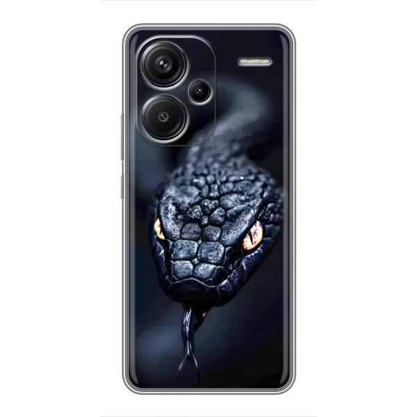 Чохол з принтом «Чорна змія» для Xiaomi Redmi Note 13 Pro Plus