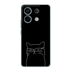 Чехол с принтом «Равнодушный кот» для Xiaomi Redmi Note 13 Pro