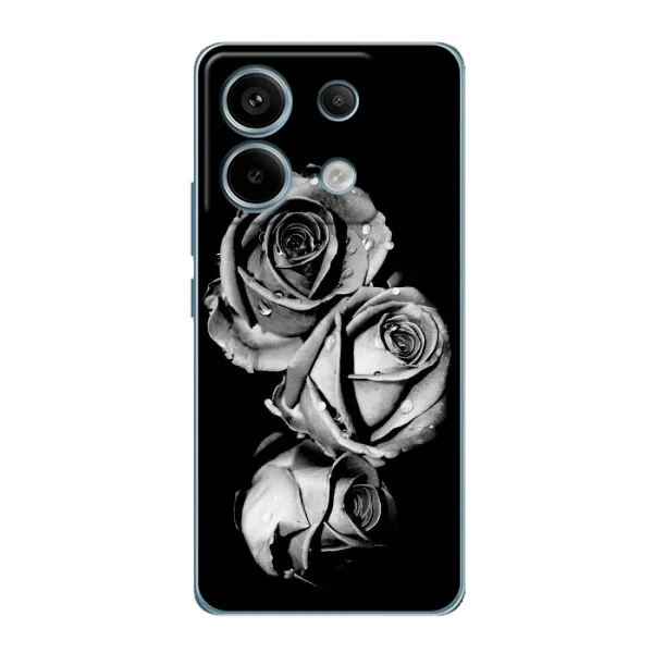 Чехол с принтом «Черная роза» для Xiaomi Redmi Note 13 Pro