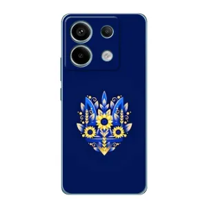 Чохли для Xiaomi Redmi Note 13 Pro Укр. Символіка (AlphaPrint) (Квітковий Герб)