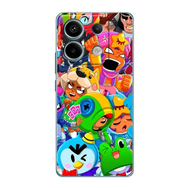 Чехол с принтом «герои Бравл Старс» для Xiaomi Redmi Note 13 Pro Чехол с принтом «герои Бравл Старс» для Xiaomi Redmi Note 13 Pro